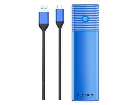 Zunanje ohišje za M.2 SATA 2230-2280 v USB 3.2 Gen1 Type-C, 5Gbps, aluminij, modro, ORICO PWM2
