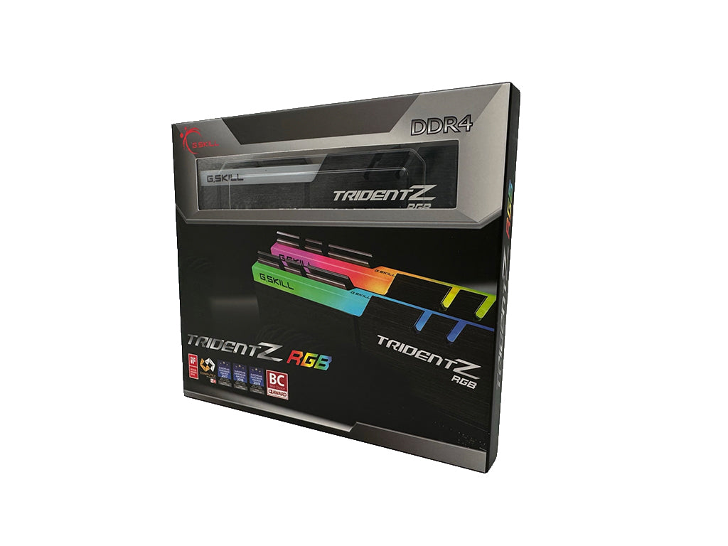 RAM DDR4 32GB Kit (2x16) PC4-25600 3200MHz CL16 1.35V, G.SKILL Trident Z RGB AMD