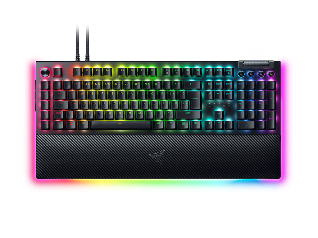 Tipkovnica Razer BlackWidow V4 Pro, rumena stikala, UK SLO g.