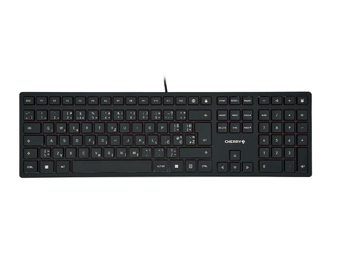 Tipkovnica Cherry KC 6000 Slim, črna, USB, UK SLO g.