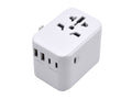 Potovalni polnilec Ewent EW1470, univerzalni, EU/USA/UK/AUS/CN/IT, 2xUSB-A, 3xUSB-C, bel