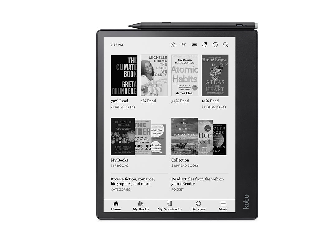 E-bralnik Kobo Elipsa 2E, 10.3'' Touch, 32GB WiFi + Bluetooth, črn