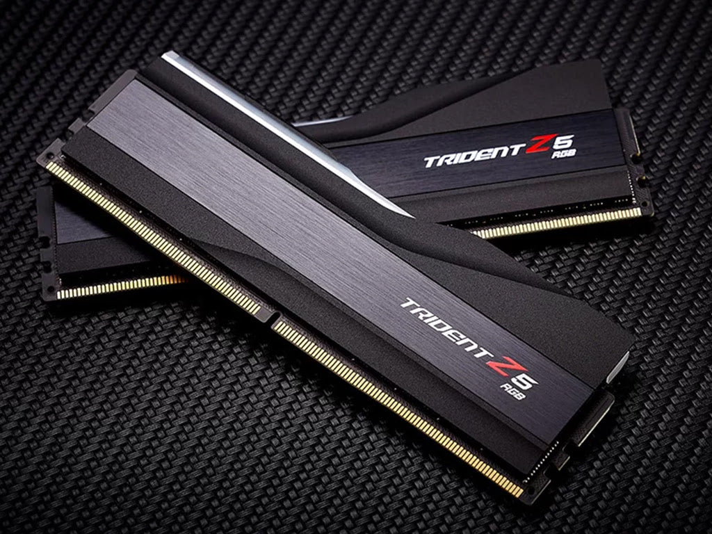 RAM DDR5 32GB Kit (2x 16GB) PC5-60800 7600 MT/s CL36 1.40V, G.SKILL Trident Z5 RGB, Intel XMP