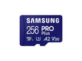 Spominska kartica Samsung PRO Plus micro SDXC, 256GB, 180MB/s, U3, V30, A2, UHS-I, z SD adapterjem