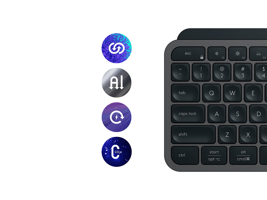 Tipkovnica in miška Logitech MX Keys S COMBO, grafitna, SLO g.