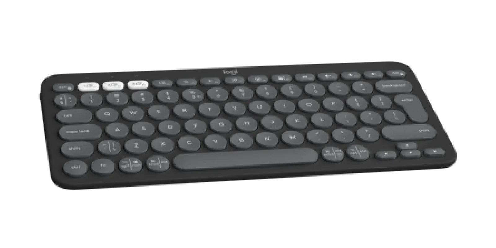 Tipkovnica Logitech Pebble Keys 2 K380s Multi-Device, grafitna, SLO g.