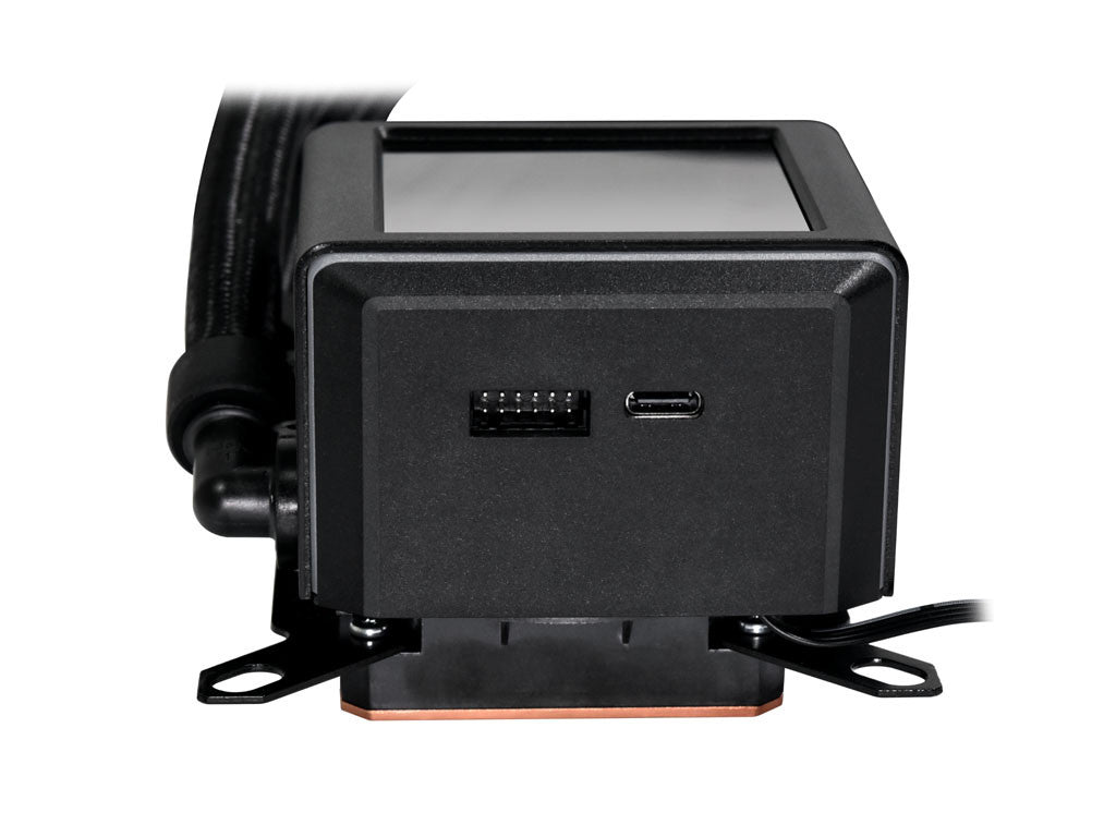 Komplet za tekočinsko hlajenje AIO Liquid Cooler Lian Li GALAHAD II LCD 360, ARGB, črn