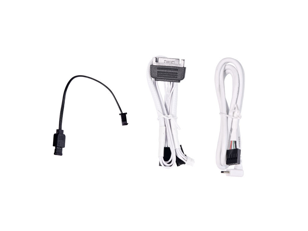 Komplet za tekočinsko hlajenje AIO Liquid Cooler Lian Li GALAHAD II LCD 280, ARGB, bel