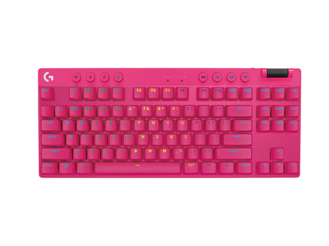 Tipkovnica Logitech G PRO X TKL Brown Tactile, Lightspeed, roza, USB, SLO g.