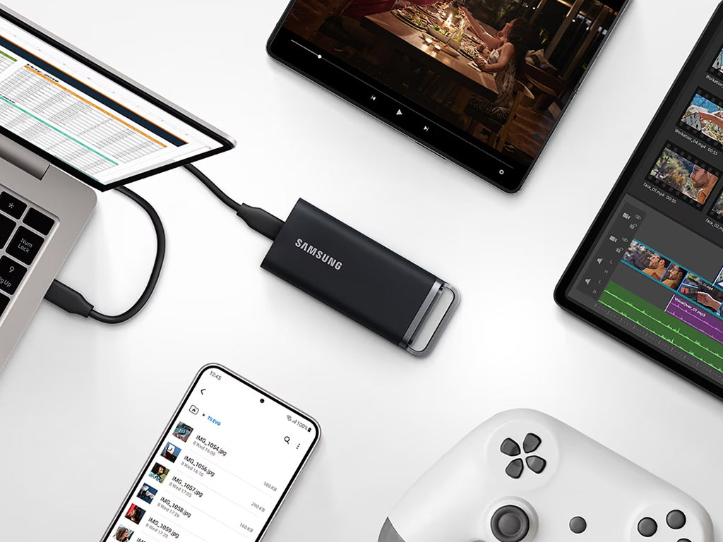 SSD 2TB Type-C USB 3.2 Gen1 V-NAND UASP, Samsung T5 Evo, črn (MU-PH2T0S/EU)