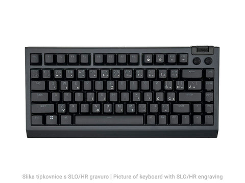 Tipkovnica Razer BlackWidow V4 75%, črna, US SLO g.