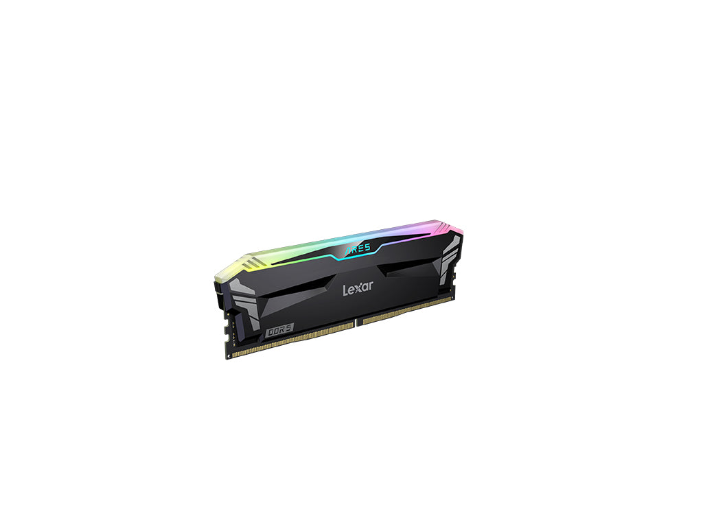 RAM DDR5 32GB Kit (2x 16) PC5-57600 7200MT/s CL34 1.4V, Lexar ARES RGB, črn, Intel XMP, AMD Expo