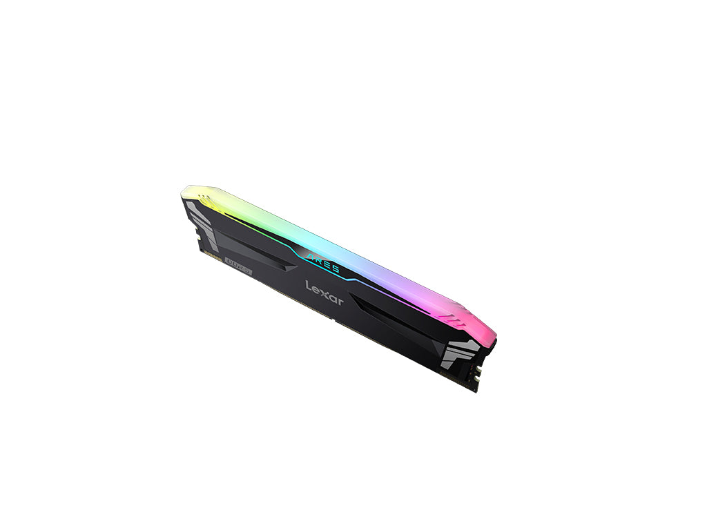 RAM DDR5 32GB Kit (2x 16) PC5-57600 7200MT/s CL34 1.4V, Lexar ARES RGB, črn, Intel XMP, AMD Expo