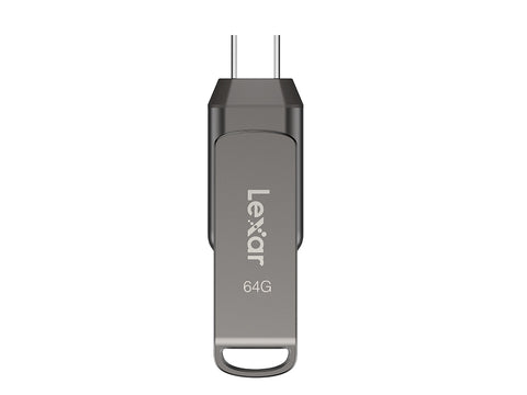 USB ključek Lexar JumpDrive Dual Drive D400, 64GB, USB 3.1 Type-C, 130 MB/s