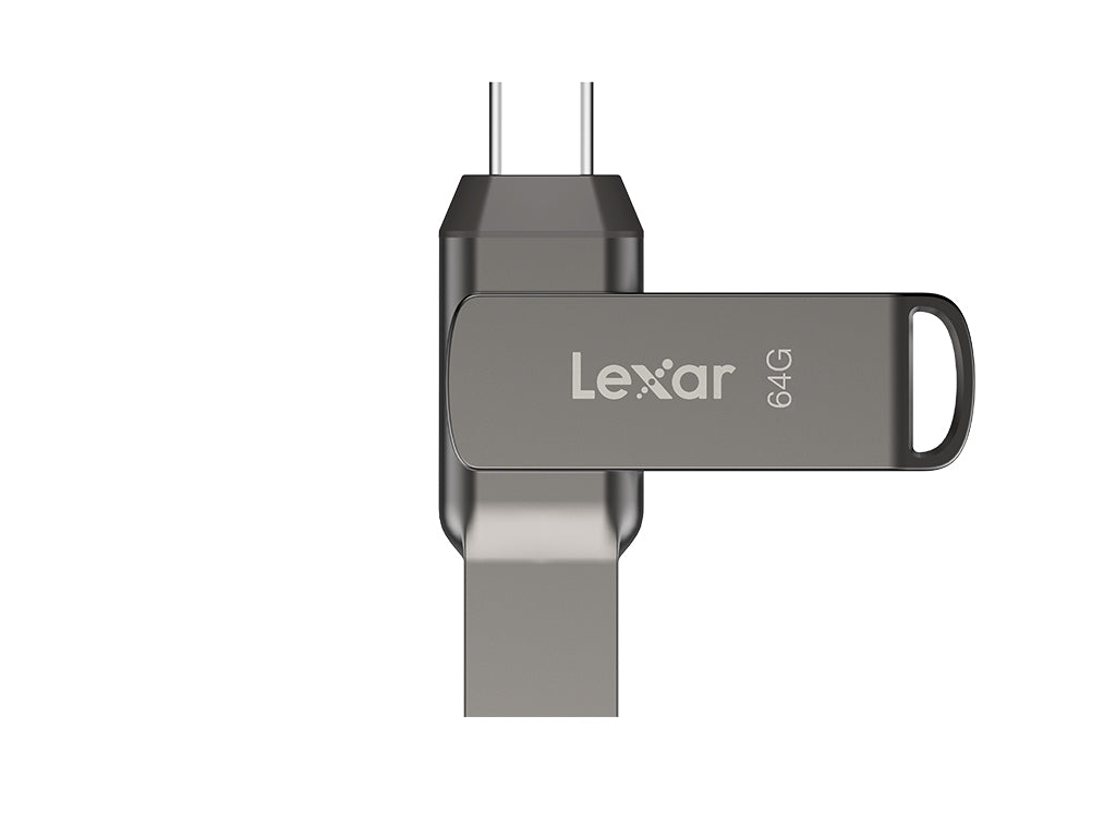 USB ključek Lexar JumpDrive Dual Drive D400, 64GB, USB 3.1 Type-C, 130 MB/s