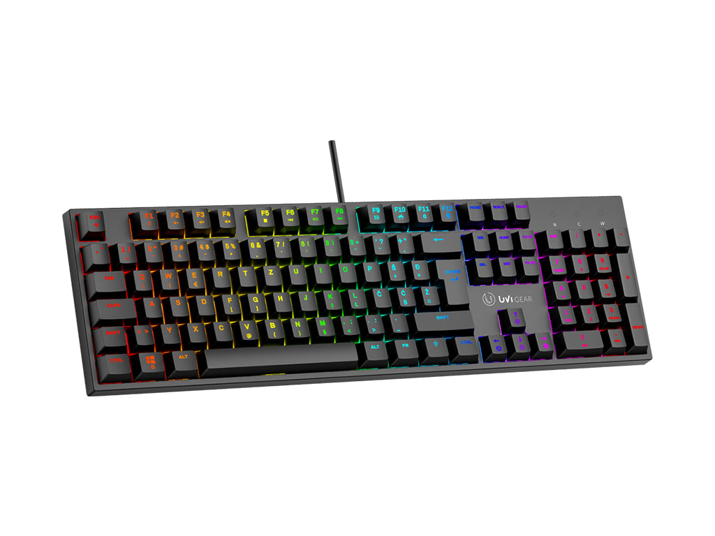 Tipkovnica UVI GREED V2, Brown stikala, RGB, USB, SLO
