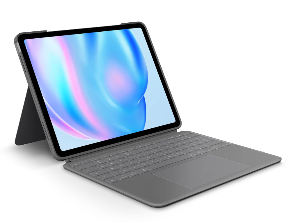 Ovitek s tipkovnico Logitech Combo Touch za iPad Air 13", M2, M3, siv, Slo g.