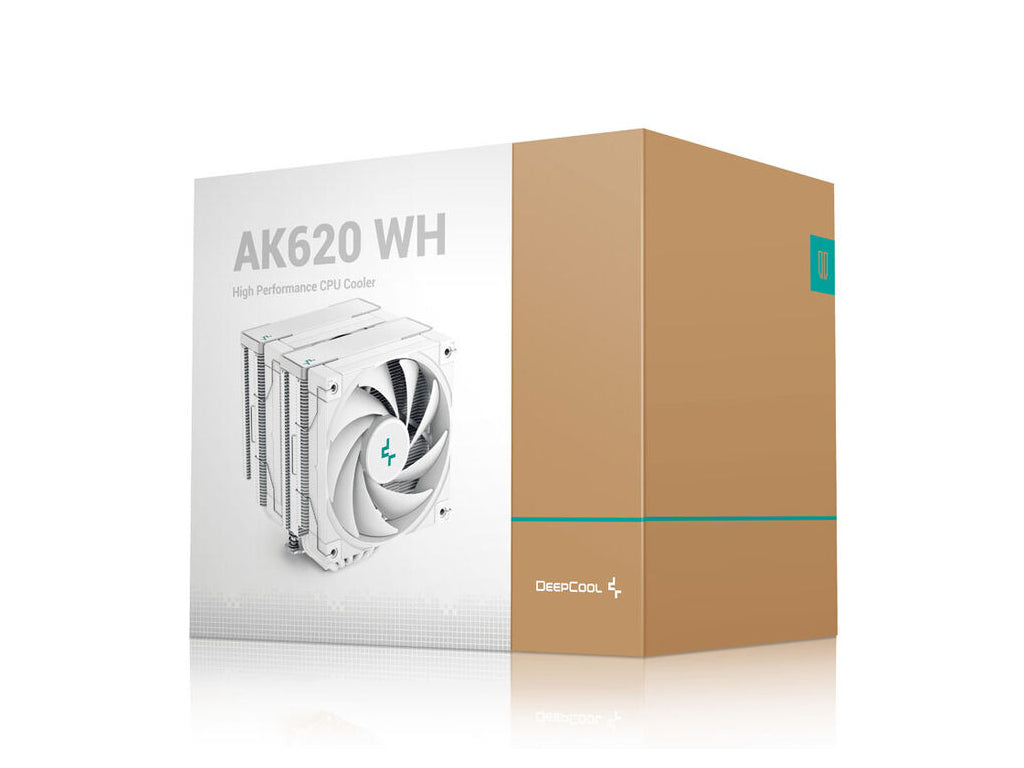 Hladilnik za procesor DeepCool AK620, 2x 120mm, 260W TDP, bel