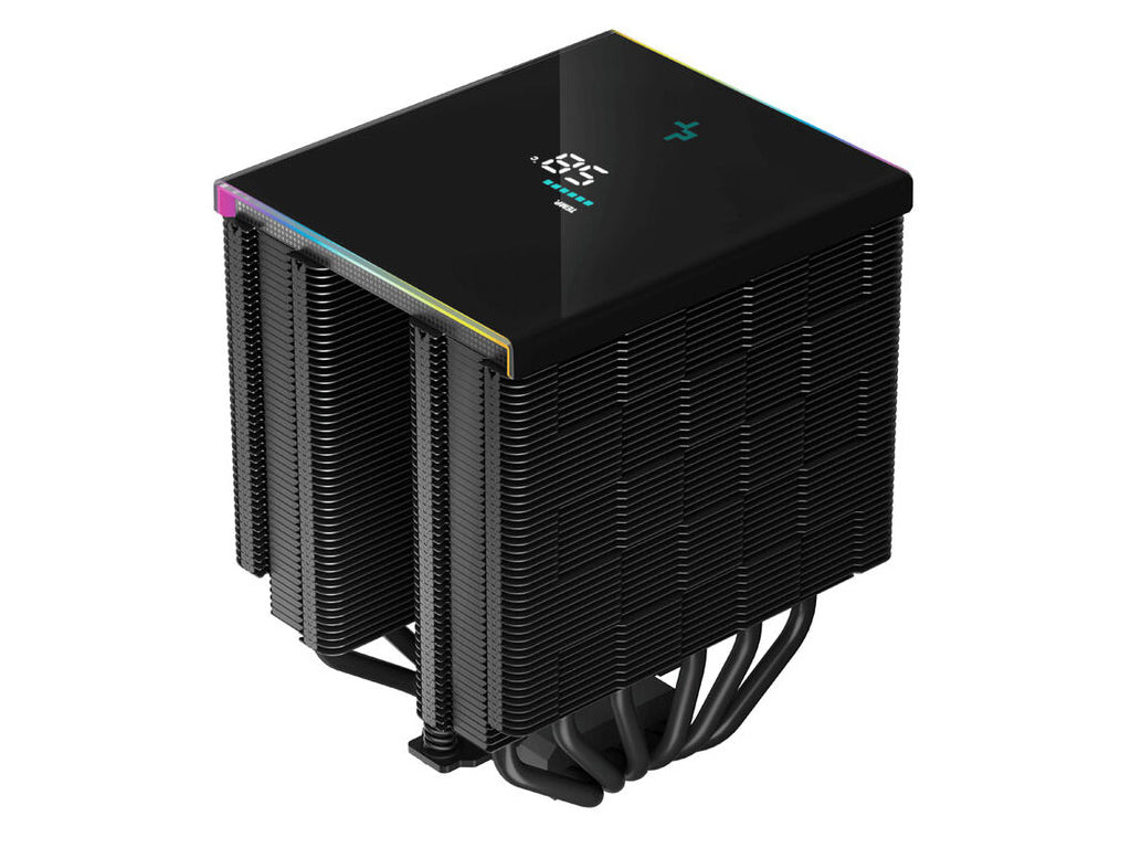Hladilnik za procesor DeepCool AK620 DIGITAL, ARGB, 2x 120mm, 260W TDP, črn
