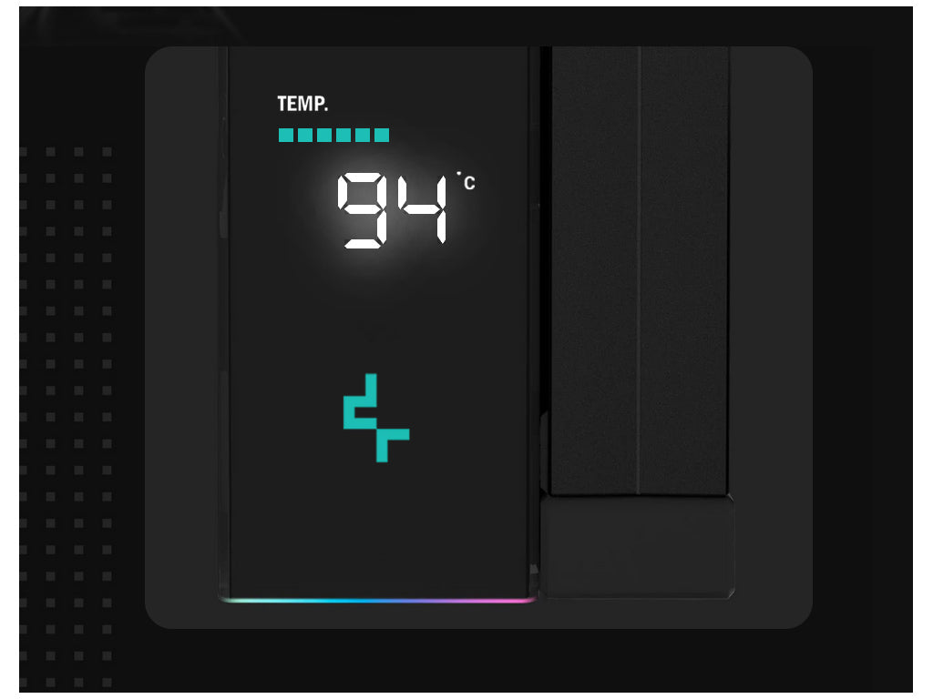 Hladilnik za procesor DeepCool AK400 Digital, ARGB, 120mm, 220W TDP, črn 