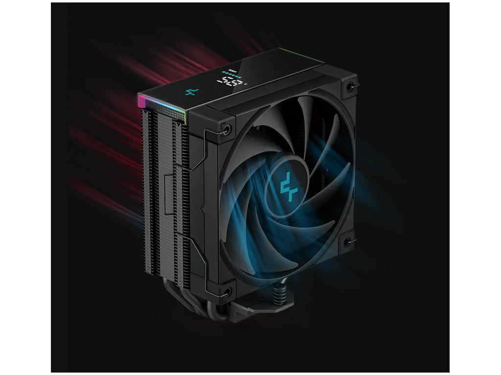 Hladilnik za procesor DeepCool AK400 Digital, ARGB, 120mm, 220W TDP, črn 