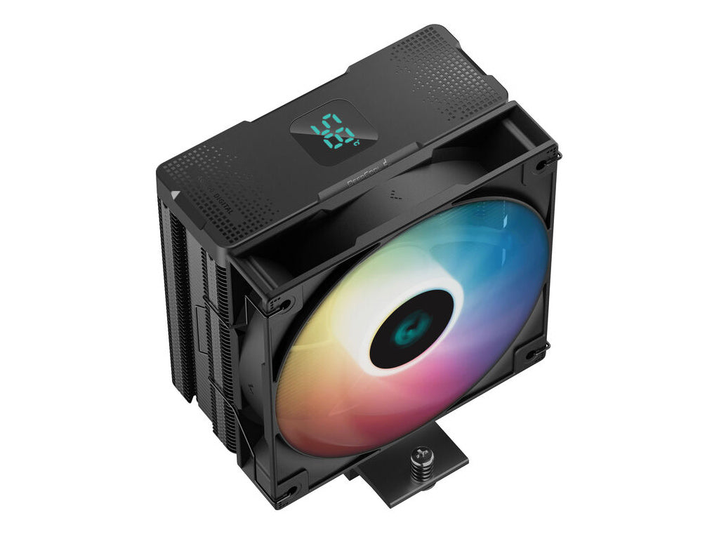 Hladilnik za procesor DeepCool AG400 Digital, ARGB, 120mm, 240W TDP, črn