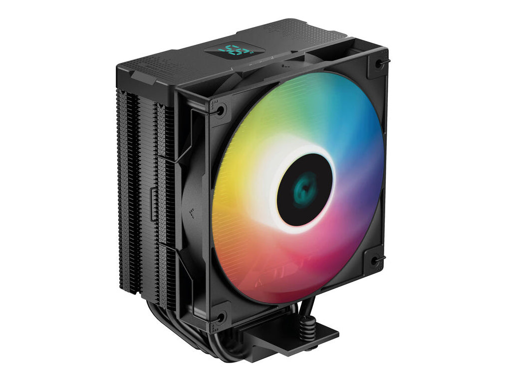 Hladilnik za procesor DeepCool AG400 Digital, ARGB, 120mm, 240W TDP, črn