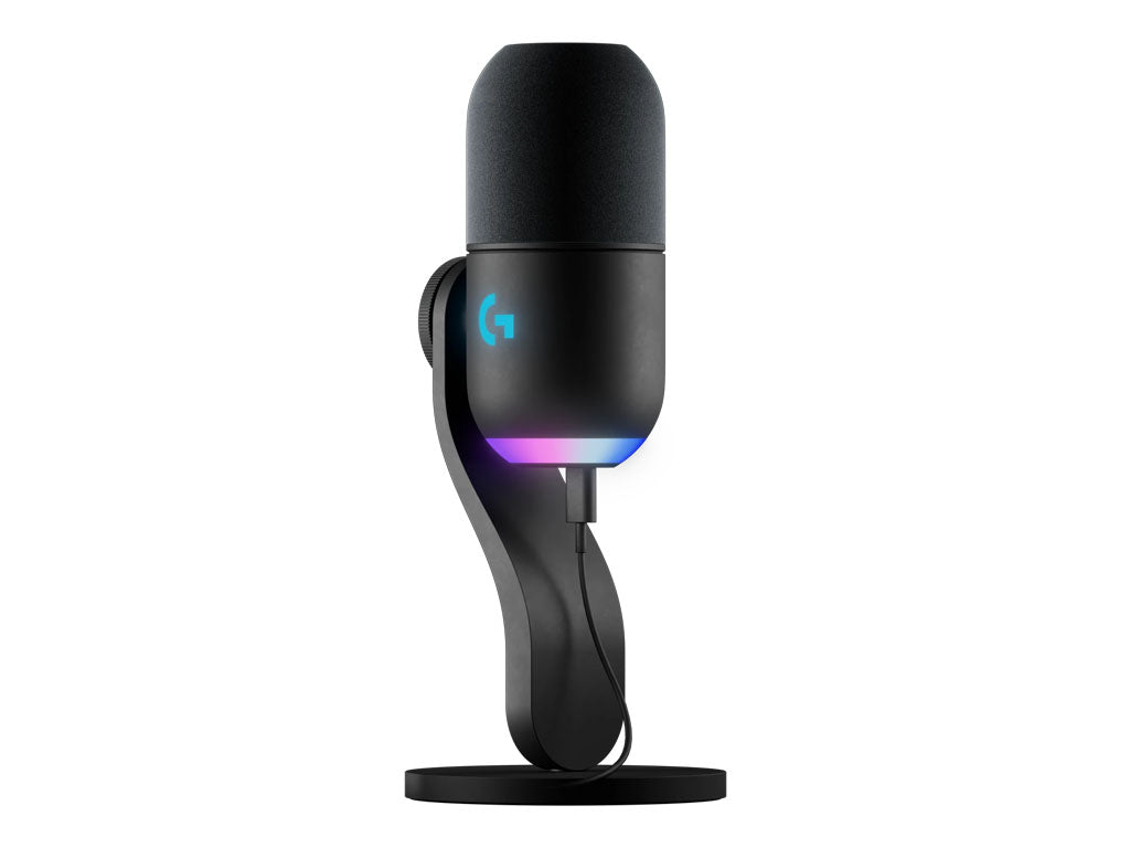 Mikrofon Logitech Yeti GX, LIGHTSYNC RGB, Gaming, USB, črn