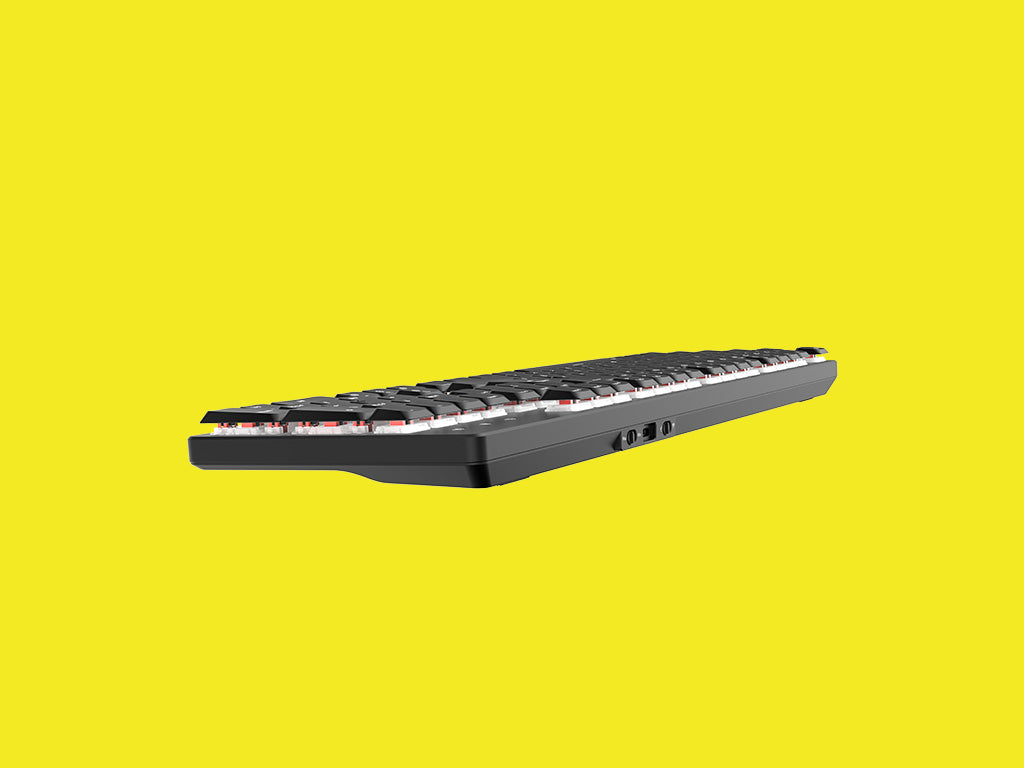 Tipkovnica UVI LEAF Wireless, Bluetooth 5.3, Tiha rdeča stikala, USB, SLO