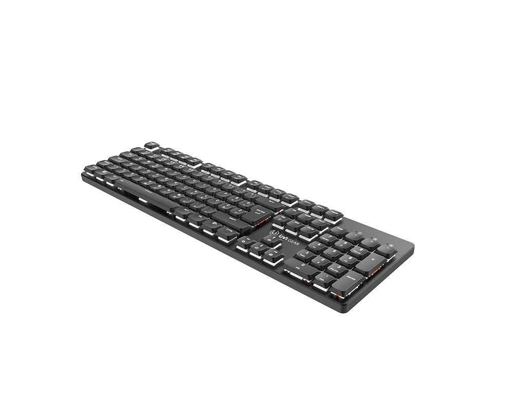 Tipkovnica UVI LEAF Wireless, Bluetooth 5.3, Tiha rdeča stikala, USB, SLO