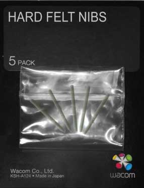 Komplet trdih konic, Hard felt nibs, 5 kom