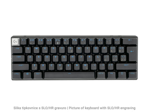 Tipkovnica Logitech PRO X 60 LIGHTSPEED Wireless, Tactile, črna,  SLO. g.