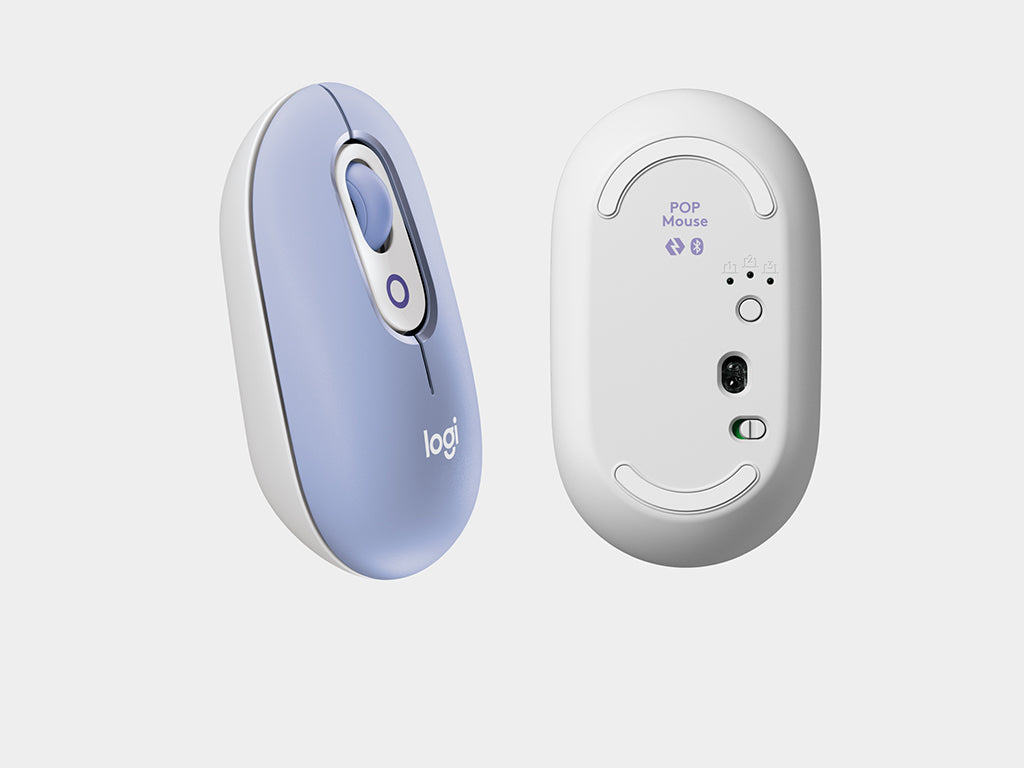 Miška Logitech POP Mouse z EMOJI, Bluetooth, vijolična