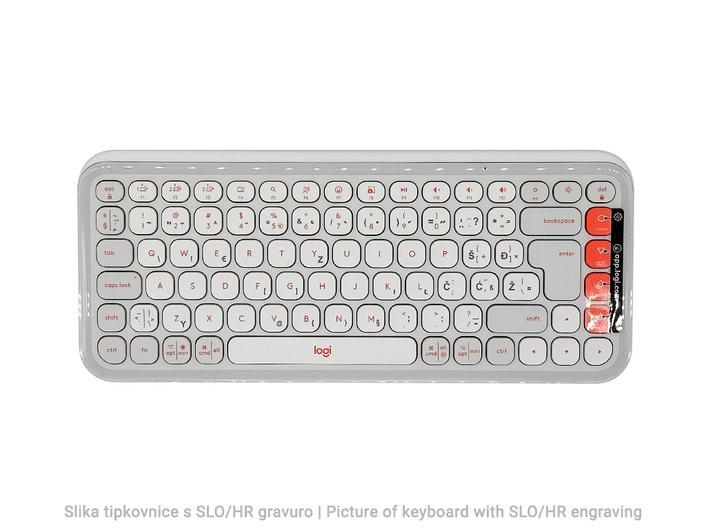 Tipkovnica Logitech Pop Icon Keys, Bluetooth, bela, SLO g.