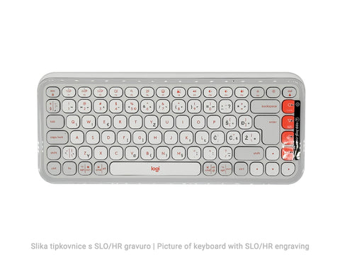 Tipkovnica Logitech Pop Icon Keys, Bluetooth, bela, SLO g.