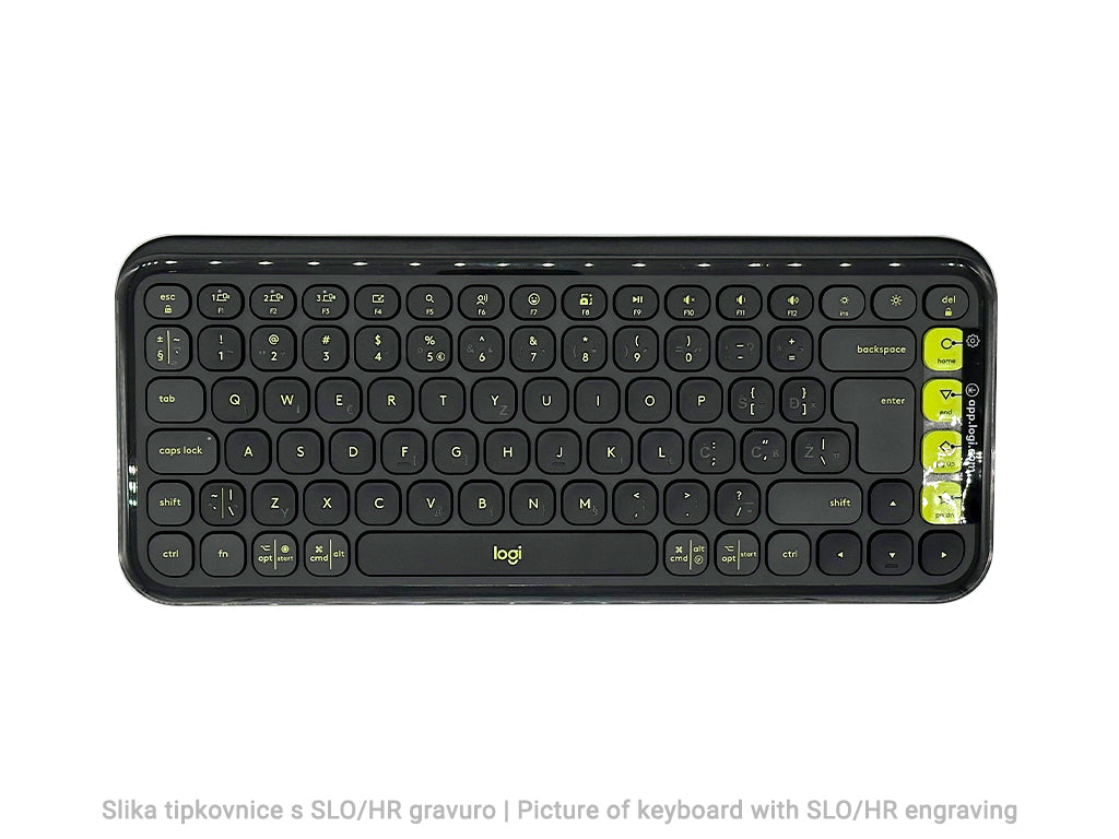 Tipkovnica Logitech Pop Icon Keys, Bluetooth, grafitna, SLO g.