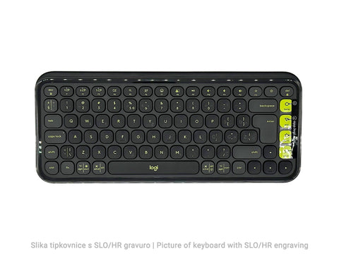 Tipkovnica Logitech Pop Icon Keys, Bluetooth, grafitna, SLO g.