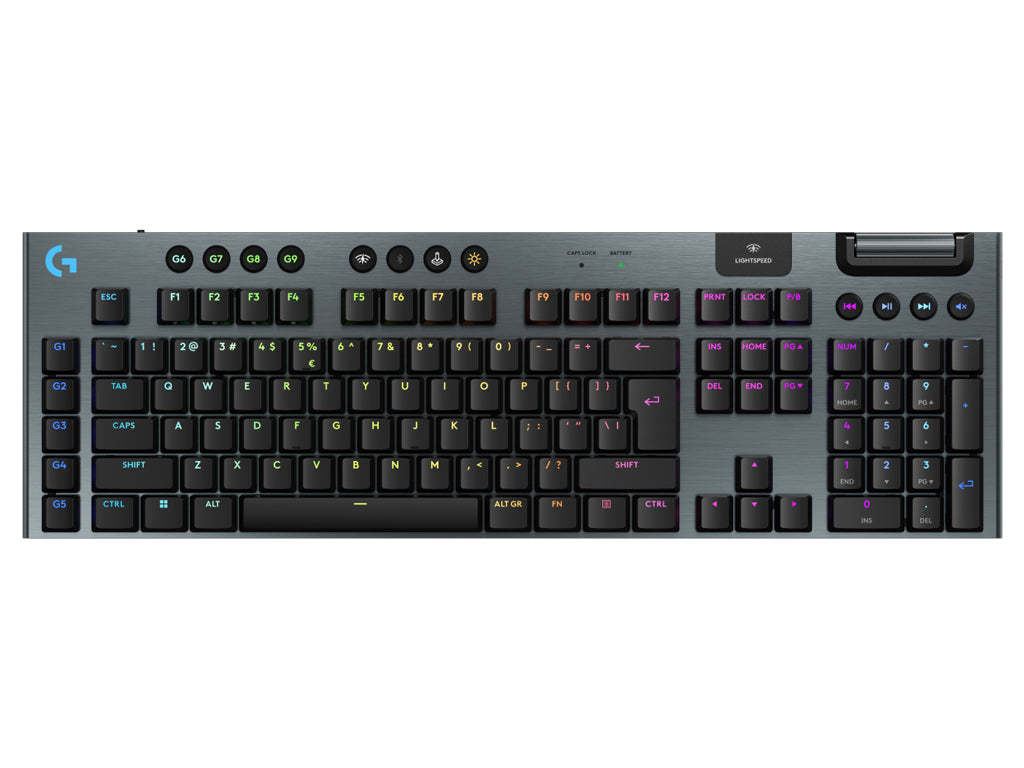 Tipkovnica Logitech G915 X LIGHTSPEED, GL Tactile, Wireless, črna, SLO g.