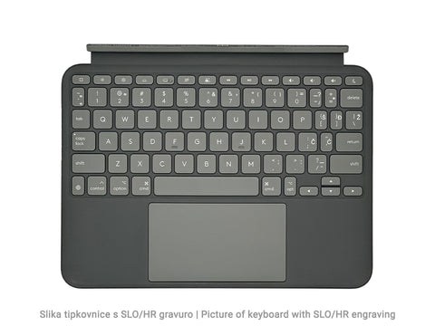 Ovitek s tipkovnico Logitech Combo Touch za iPad Pro 11", M4, grafitni, SLO g.