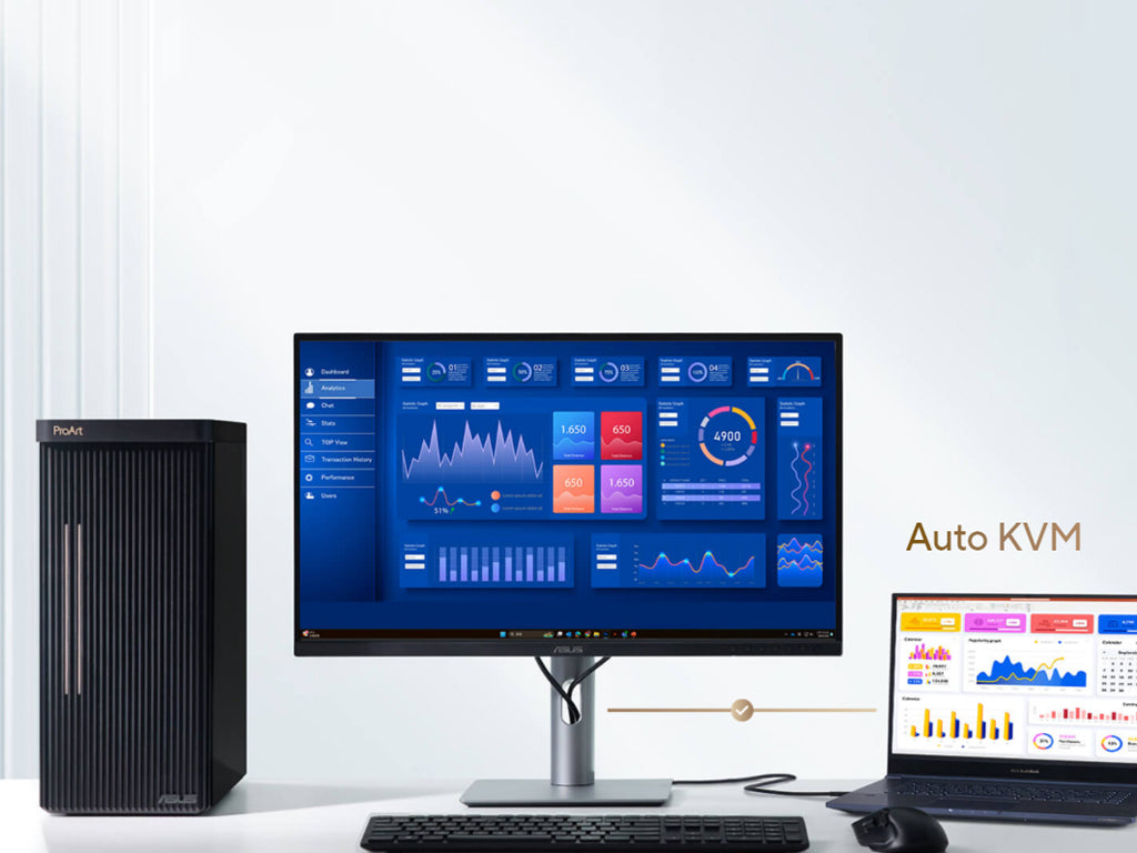 Monitor 27'' (69 cm) 5K UHD IPS, HDR10, HDMI, DisplayPort USB-C DP Alt, PD, 3xUSB, zvočniki, ASUS ProArt PA27JCV