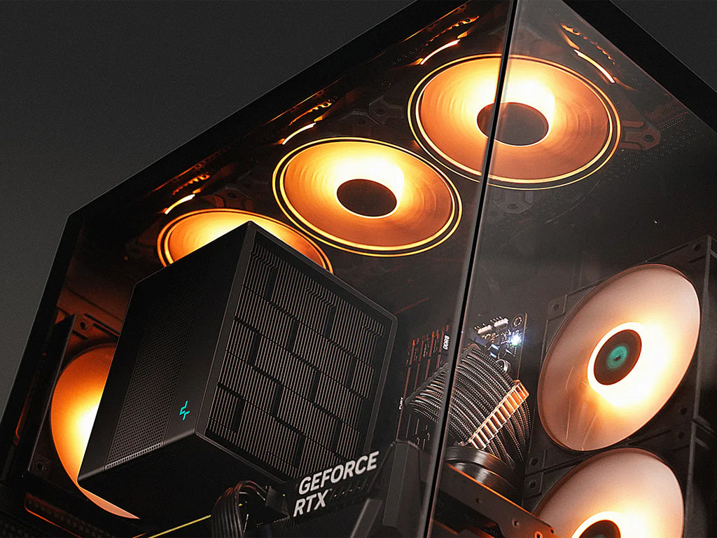 Računalniško ohišje DeepCool CG580, ATX, Midi-Tower, kaljeno steklo, črno