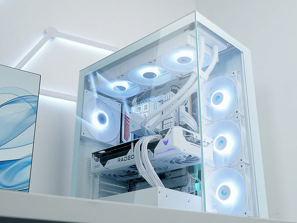 Računalniško ohišje DeepCool CG580 WH, ATX, Midi-Tower, kaljeno steklo, belo