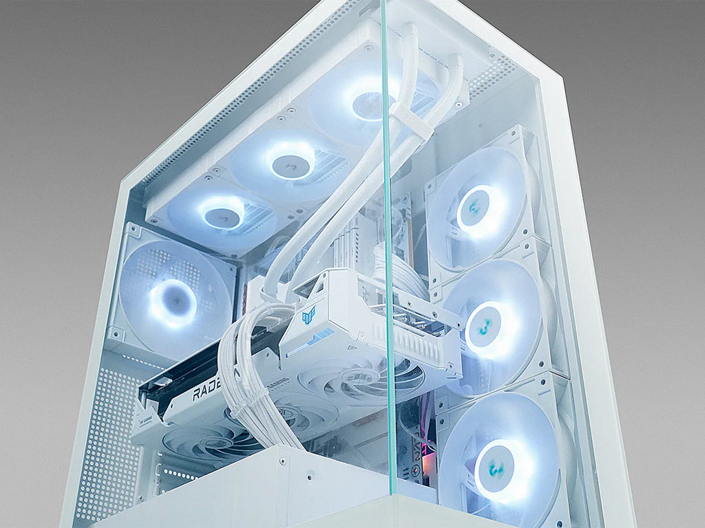 Računalniško ohišje DeepCool CG580 WH, ATX, Midi-Tower, kaljeno steklo, belo