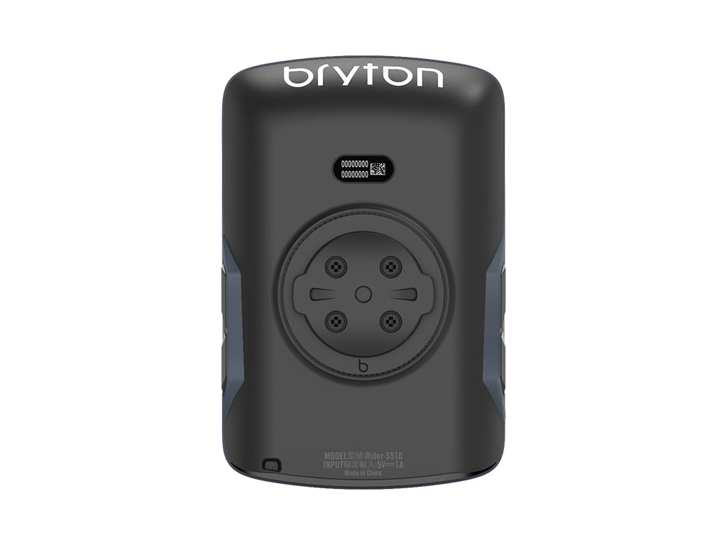 Kolesarski računalnik Bryton Rider S510 T s senzorji HR, CAD, SPD, USB-C