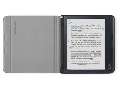 Ovitek za Kobo Libra Colour SleepCover Stylus Case, črn