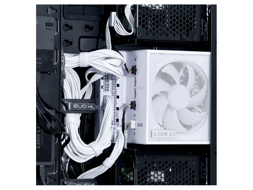 Napajalnik ATX Lian Li EDGE 850W, 80 PLUS Gold, 12VHPWR, Modularni, bel
