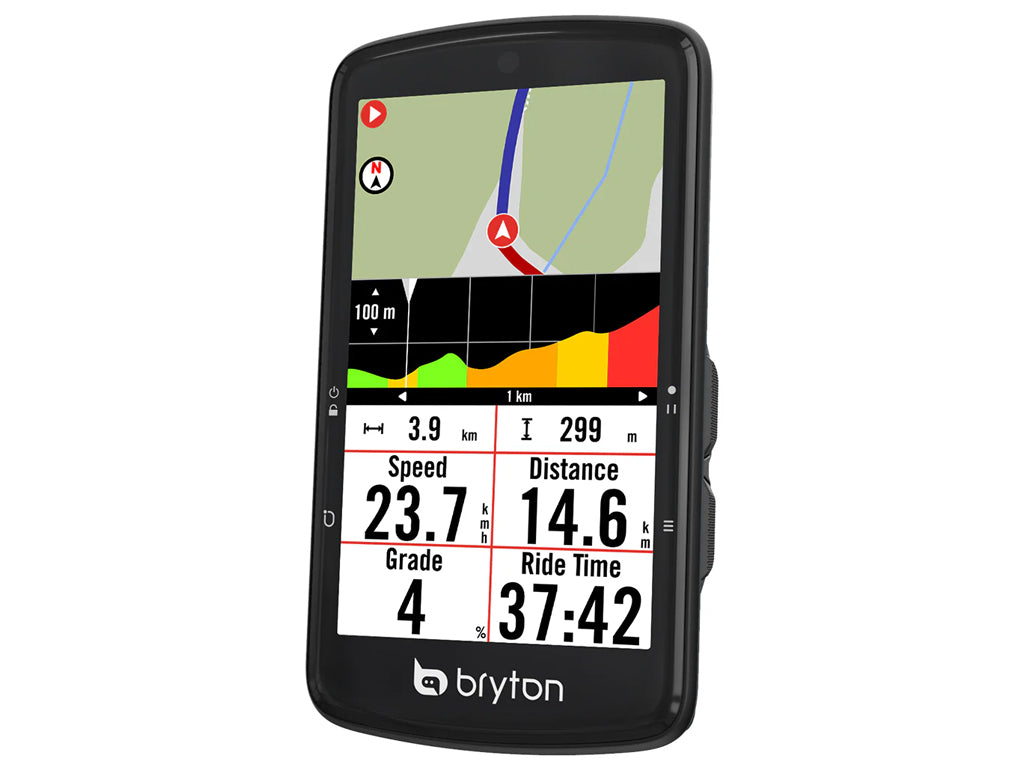 Kolesarski računalnik Bryton Rider S810 T s senzorji HR, CAD, SPD, USB-C