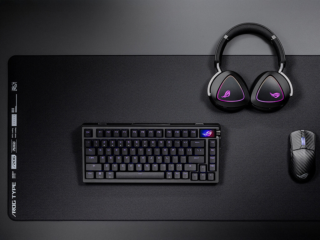 Tipkovnica ASUS ROG Azoth Extreme Wireless, ROG NX Red, PBT, OLED, RGB, USB, BT, US
