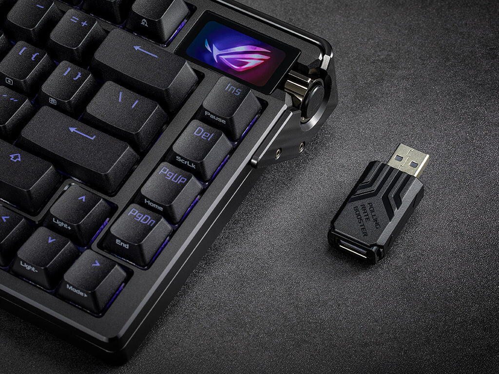 Tipkovnica ASUS ROG Azoth Extreme Wireless, ROG NX Red, PBT, OLED, RGB, USB, BT, US