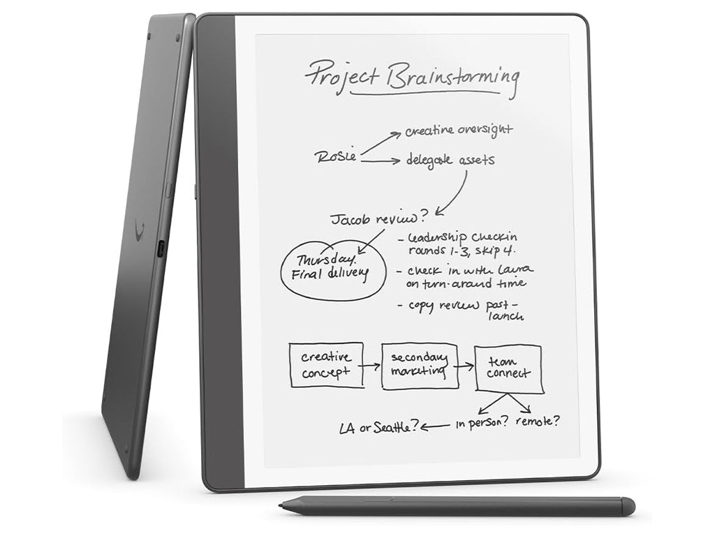 E-bralnik Amazon Kindle Scribe 2024, 10.2'' 16GB WiFi, 300dpi, Premium Pen, USB-C, siv